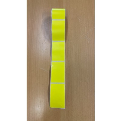 thermo-Papier Etiketten gelb